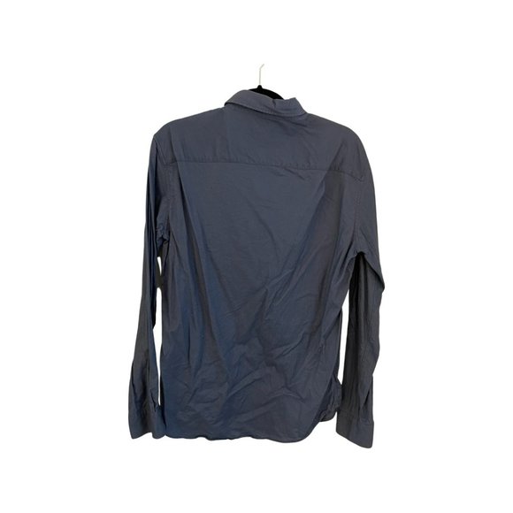 Slim Fit, Club Monaco Casual Button Down in Blue  - Small - Picture 3 of 3